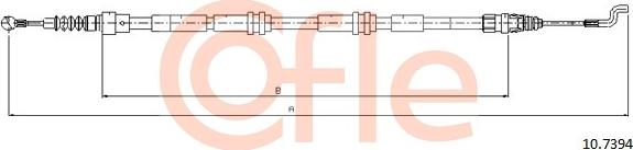 Cofle 92.10.7394 - Cable de accionamiento, freno de estacionamiento www.parts5.com