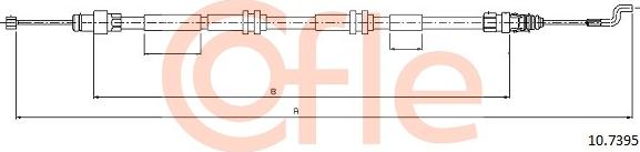 Cofle 10.7395 - Cablu, frana de parcare www.parts5.com