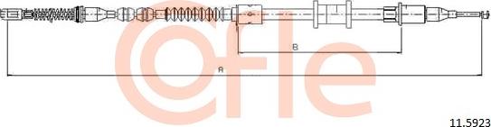 Cofle 11.5923 - Cable, parking brake www.parts5.com