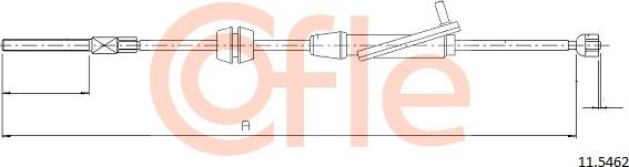 Cofle 11.5462 - Cable de accionamiento, freno de estacionamiento www.parts5.com