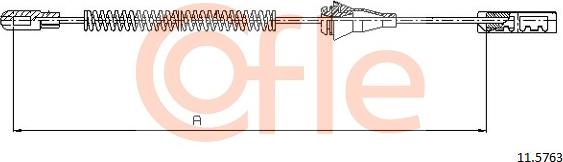 Cofle 11.5763 - Cable, parking brake www.parts5.com