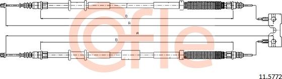 Cofle 11.5772 - Seilzug, Feststellbremse www.parts5.com