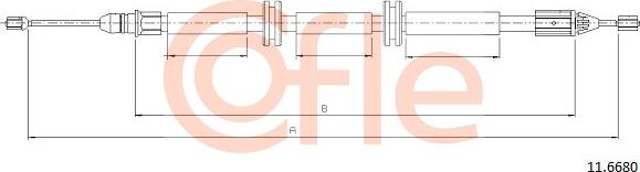 Cofle 92.11.6680 - Tel halat, el freni www.parts5.com