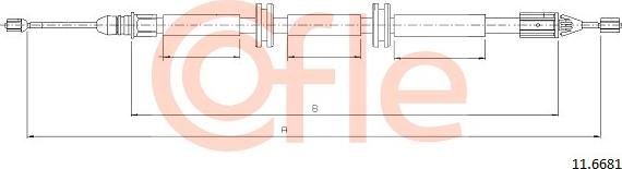 Cofle 92.11.6681 - Tel halat, el freni www.parts5.com