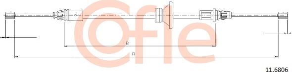 Cofle 92116806 - Tažné lanko, parkovací brzda www.parts5.com