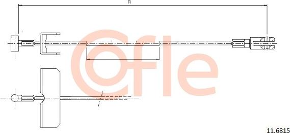 Cofle 11.6816 - Seilzug, Feststellbremse www.parts5.com