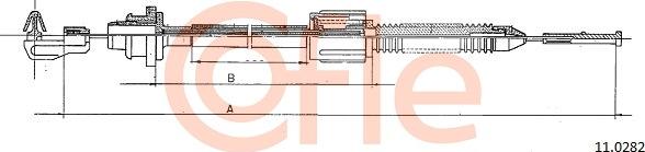 Cofle 11.0282 - Gaz pedalı teli www.parts5.com