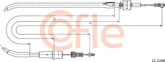 Cofle 11.1246 - Accelerator Cable www.parts5.com