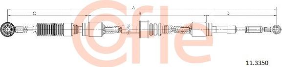 Cofle 92.11.3350 - Трос, ступенчатая коробка передач www.parts5.com