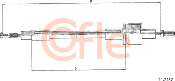 Cofle 11.2432 - Clutch Cable www.parts5.com