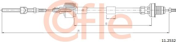 Cofle 92.11.2532 - Clutch Cable www.parts5.com