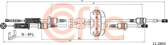 Cofle 11.2893 - Sajla, ručni menjač www.parts5.com