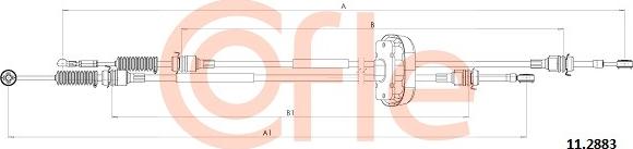 Cofle 11.2883 - Въжен механизъм, ръчна трансмисия www.parts5.com