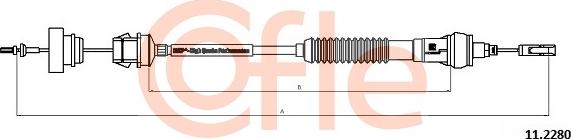 Cofle 92.11.2280 - Clutch Cable www.parts5.com