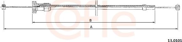 Cofle 92.13.0101 - Bonnet Cable www.parts5.com