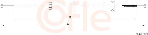 Cofle 92.13.1301 - Bonnet Cable www.parts5.com