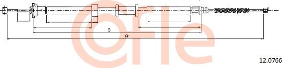 Cofle 12.0766 - Tel halat, el freni www.parts5.com