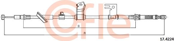 Cofle 17.4224 - Sajla, ručna kočnica www.parts5.com