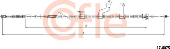 Cofle 92.17.6075 - Cable de accionamiento, freno de estacionamiento www.parts5.com