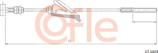 Cofle 92171423 - Cable de accionamiento, freno de estacionamiento www.parts5.com