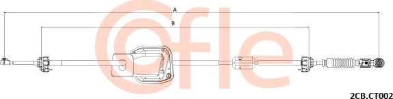 Cofle 2CB.CT002 - Cable, manual transmission www.parts5.com