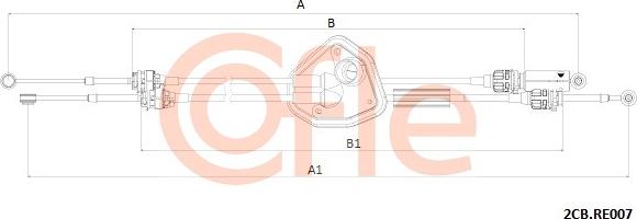 Cofle 92.2CB.RE007 - Váltó bovden www.parts5.com