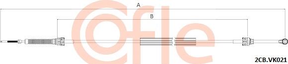 Cofle 92.2CB.VK021 - Tažné lanko, ruční převodovka www.parts5.com