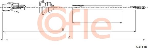 Cofle S 31110 - Árbol flexible del velocímetro www.parts5.com