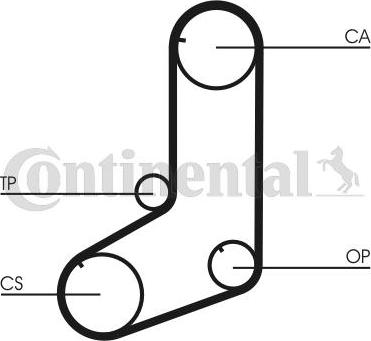 Continental CTAM CT911 - Triger kayışı www.parts5.com