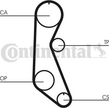 Continental CTAM CT 816 - Timing Belt www.parts5.com