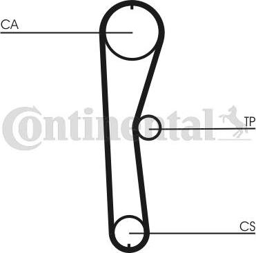 Continental CTAM CT 824 - Timing Belt www.parts5.com