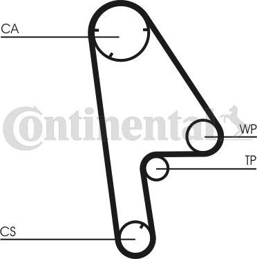 Continental CTAM CT 763 - Correa dentada www.parts5.com