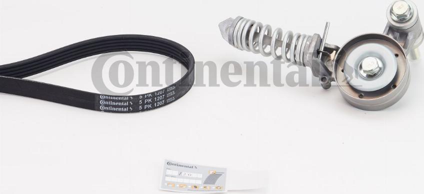 Continental CTAM 5PK1207K1 - V-Ribbed Belt Set www.parts5.com