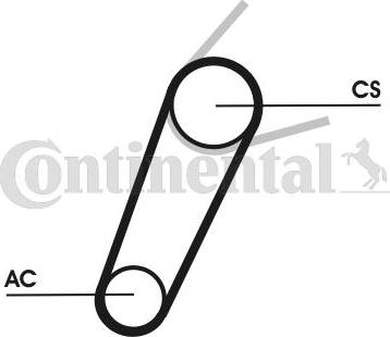 Continental CTAM 5PK711ELASTT1 - V-Ribbed Belt Set www.parts5.com