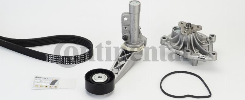 Continental CTAM 6PK905 EXTRA WP1 - Water Pump + V-Ribbed Belt Set www.parts5.com