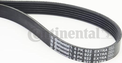 Continental CTAM 6PK922 EXTRA - V-Ribbed Belt www.parts5.com