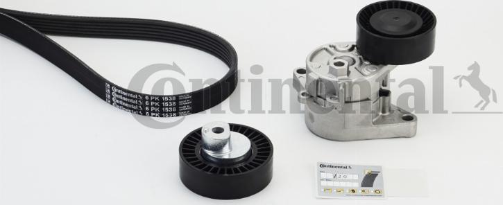 Continental CTAM 6PK1538K1 - Set curea transmisie cu caneluri www.parts5.com