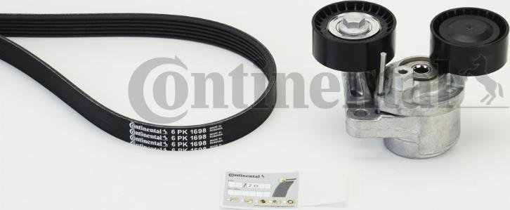 Continental CTAM 6 PK 1698 K1 - Hosszbordás szíj készlet www.parts5.com