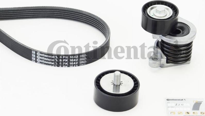 Continental CTAM 6 PK 1642 K3 - Set curea transmisie cu caneluri www.parts5.com