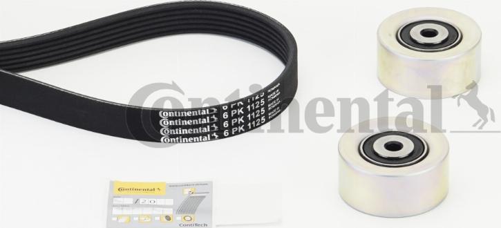 Continental CTAM 6PK1125K1 - Komplet klinastog rebrastog remena www.parts5.com