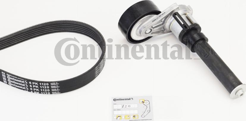 Continental CTAM 6 PK 1120 K2 - Juego de correas trapeciales poli V www.parts5.com