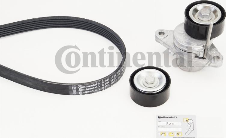 Continental CTAM 6PK1822 EXTRA K1 - V-Ribbed Belt Set www.parts5.com