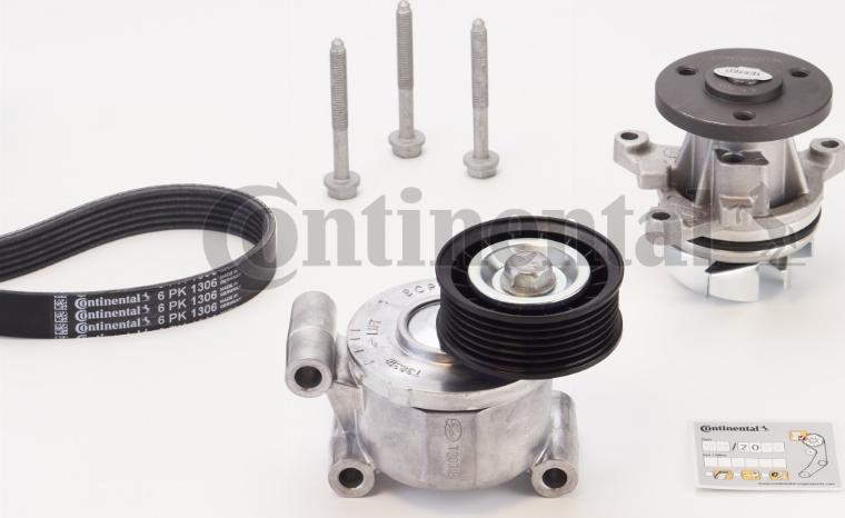 Continental CTAM 6PK1306WP1 - Vodné čerpadlo + sada klinového remeňa www.parts5.com