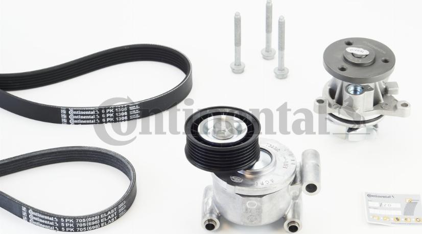 Continental CTAM 6PK1306WP2 - Vodné čerpadlo + sada klinového remeňa www.parts5.com