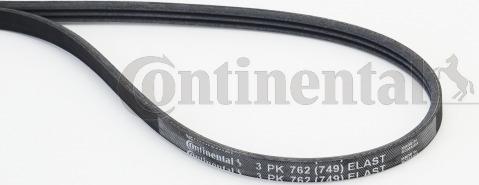 Continental CTAM 3PK762 ELAST - Поликлиновой ремень www.parts5.com