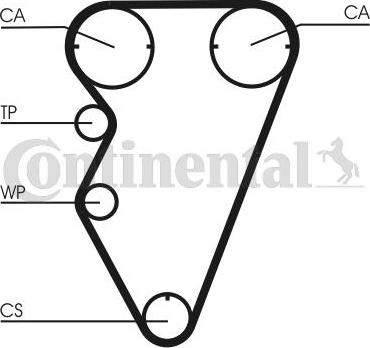 Continental CTAM CT 929 - Correa dentada www.parts5.com