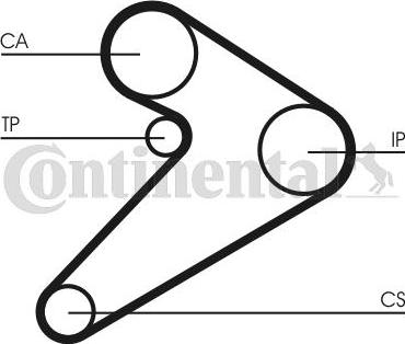 Continental CTAM CT 517 - Timing Belt www.parts5.com