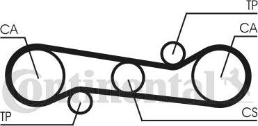 Continental CTAM CT 581 - Timing Belt www.parts5.com