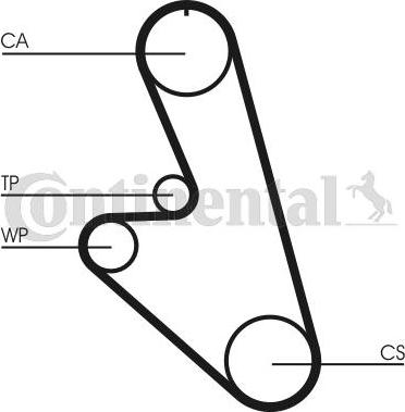 Continental CTAM CT 959 - Timing Belt www.parts5.com