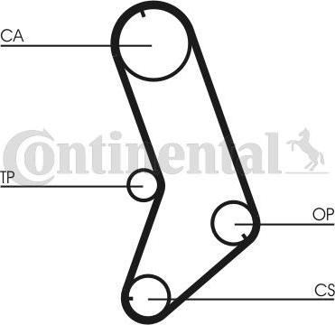 Continental CTAM CT 647 - Timing Belt www.parts5.com